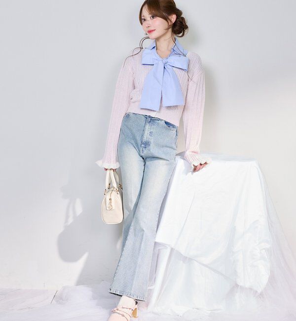  「配色カーディガン」|ニット・セーター|