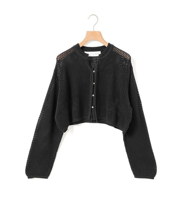 MidiUmi「MidiUmi ニードルワークカーディガン」|カーディガン|ブラック