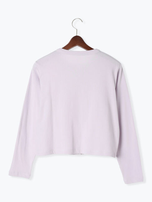 Te chichi「ワンポイント刺繍ミニ裏毛カーディガン」|カーディガン|