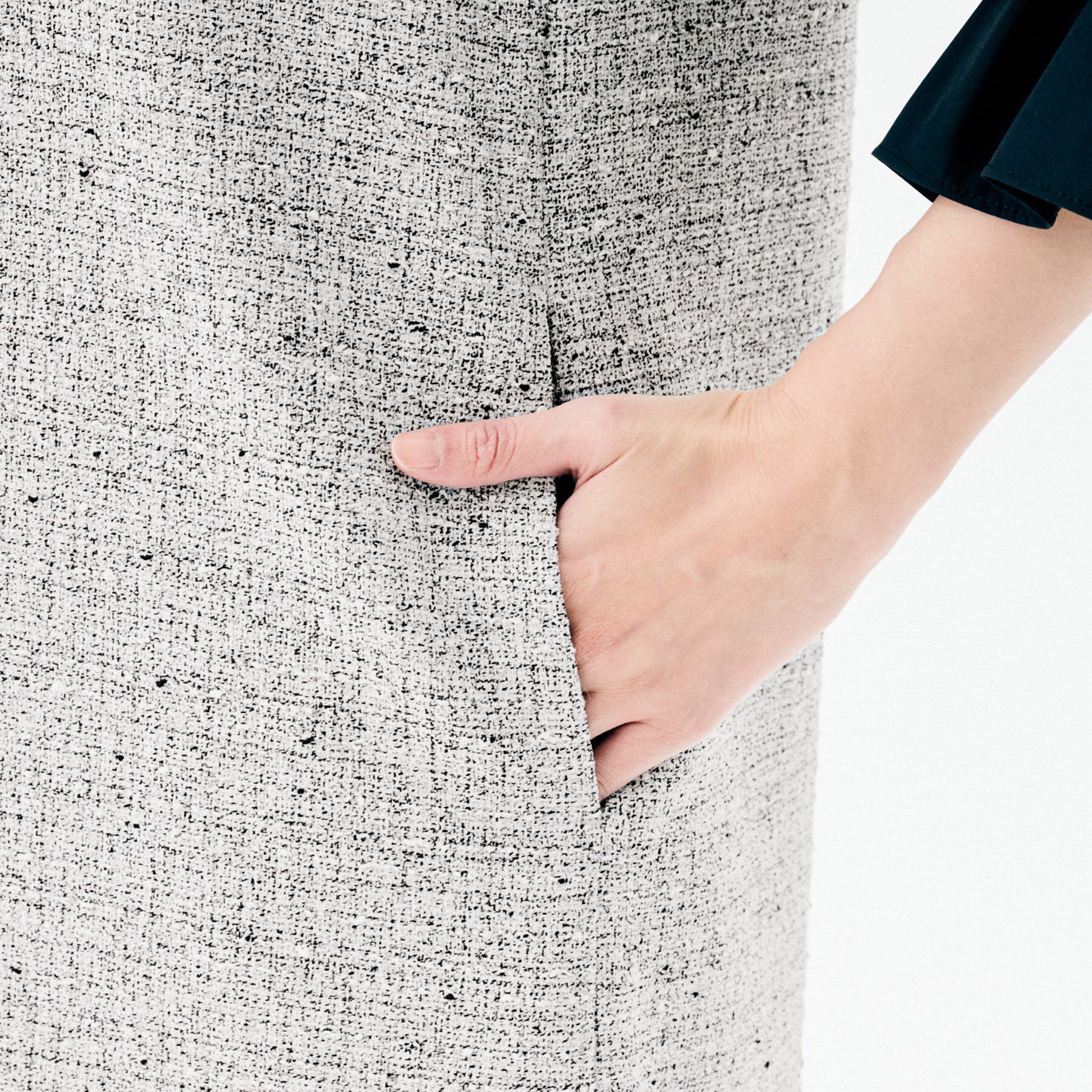 UNTITLED「【洗えるワンピース/カジュアル/ドレッシー】ツイード ジャンパースカート」|ワンピース|