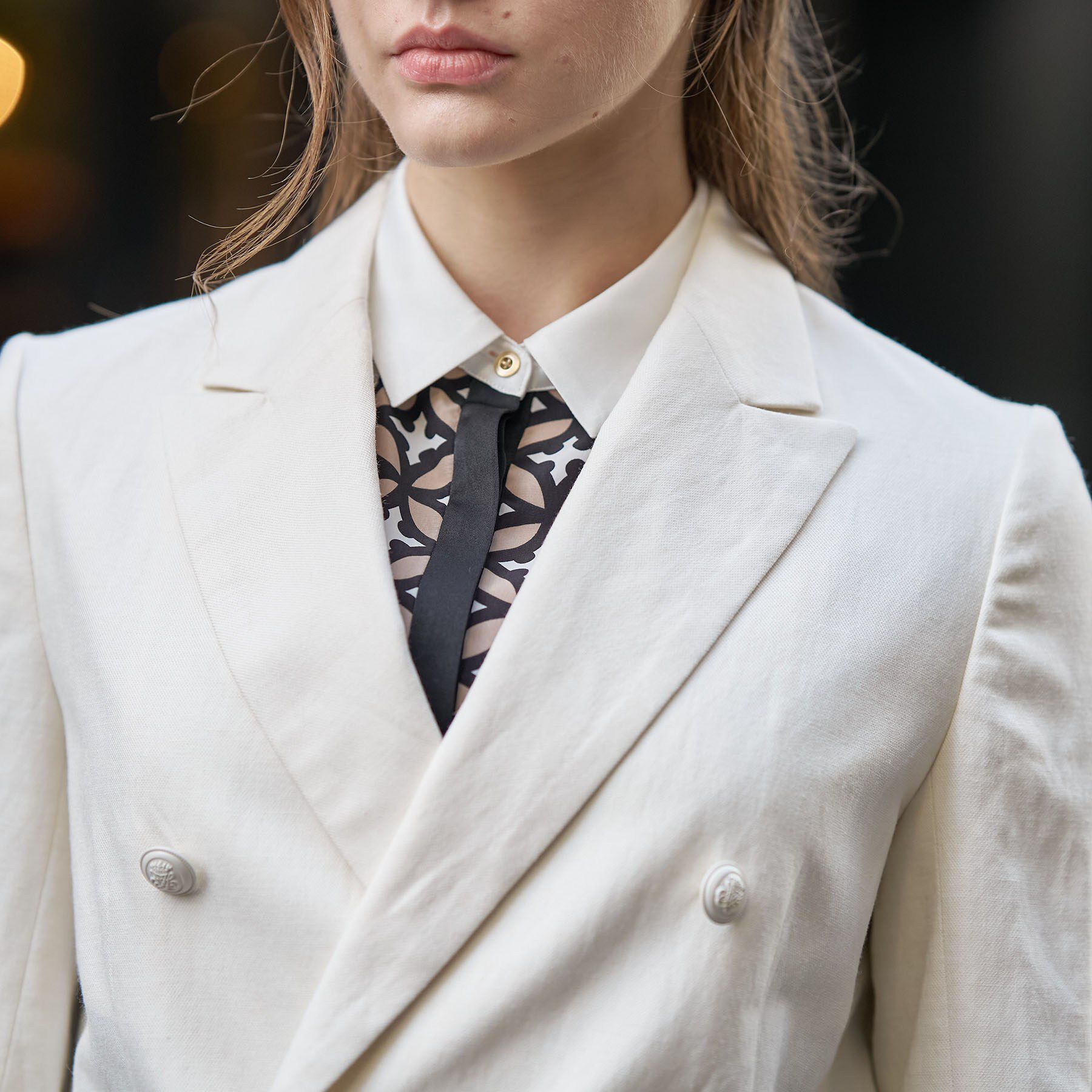 DRESSTERIOR「リネンブレンドWブレストジャケット」|テーラードジャケット|