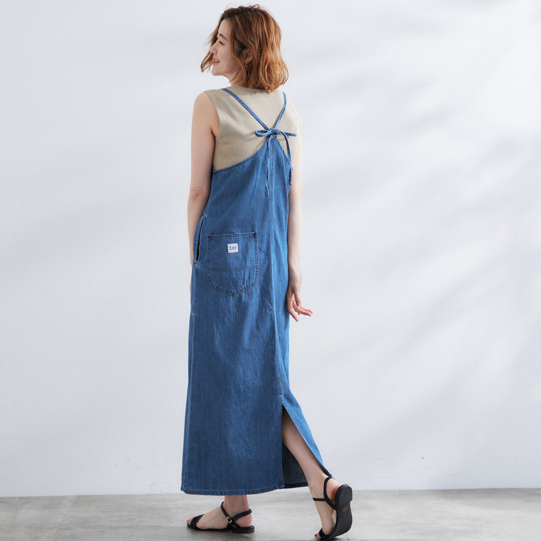 grove「【Lee】DENIM CAMISOLE DRESS」|ワンピース|