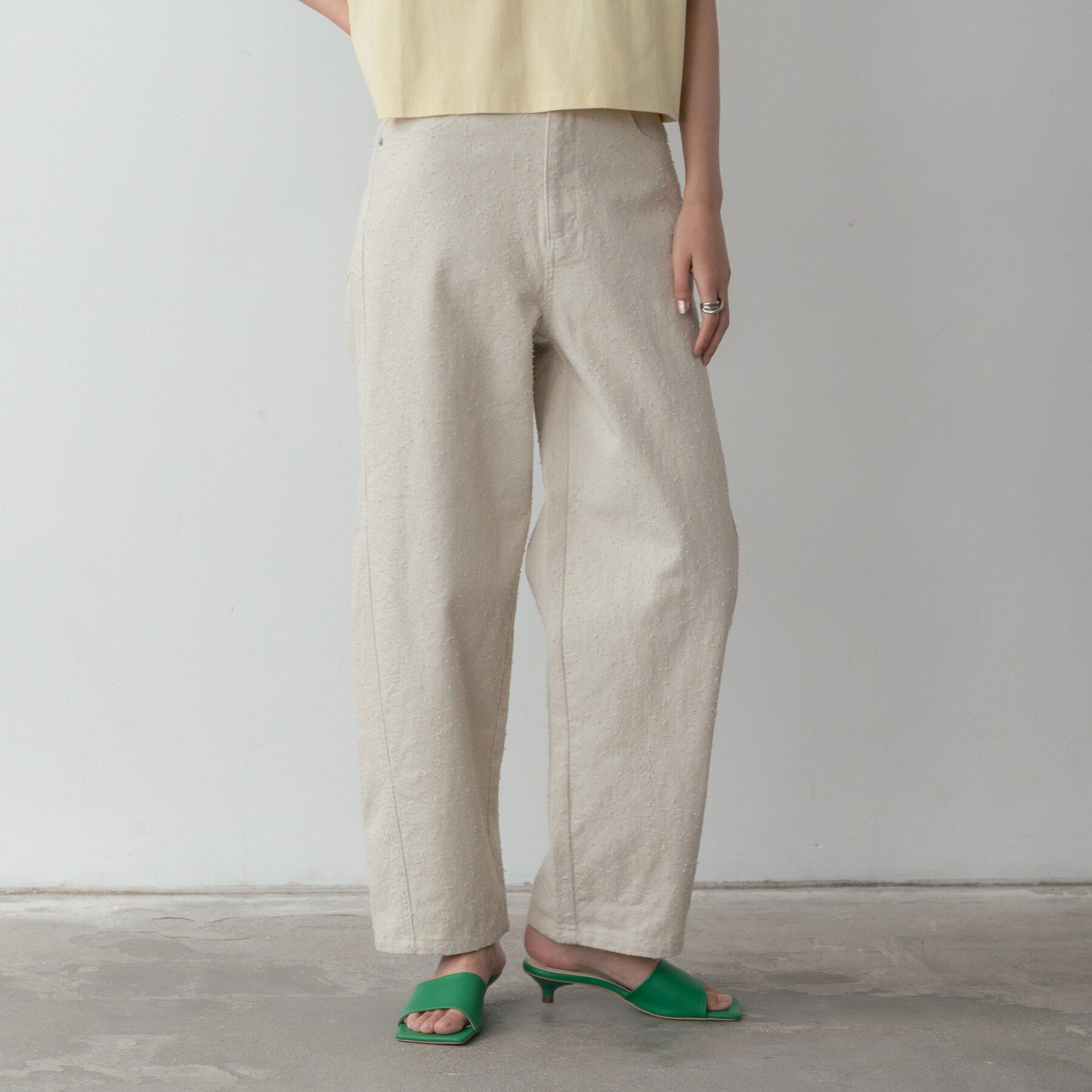 GALLEST「グレイニーコットンワイドパンツ」|その他|オフホワイト(003