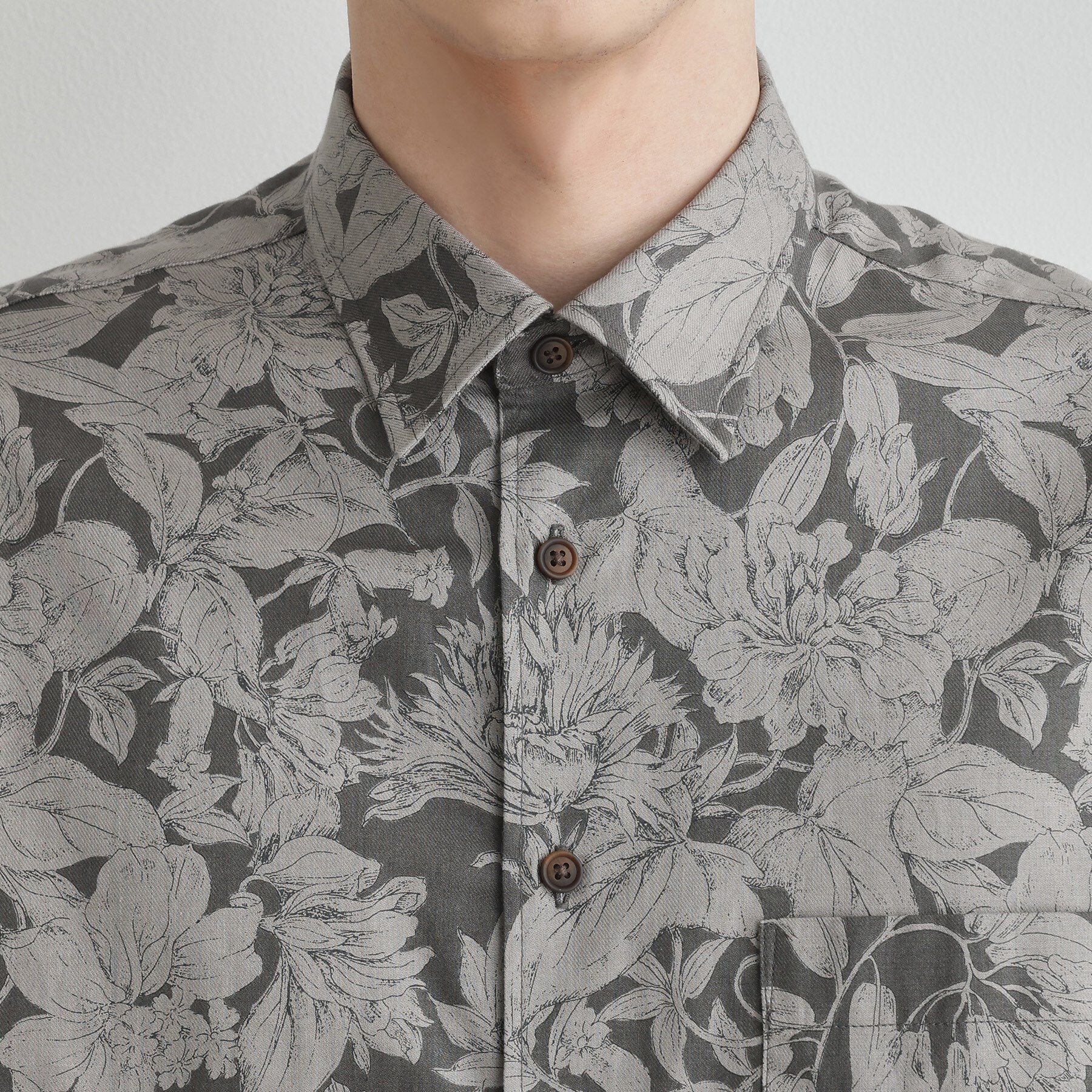 TAKEO KIKUCHI「【LIMITED】フラワープリント長袖シャツ」|シャツ・ブラウス|