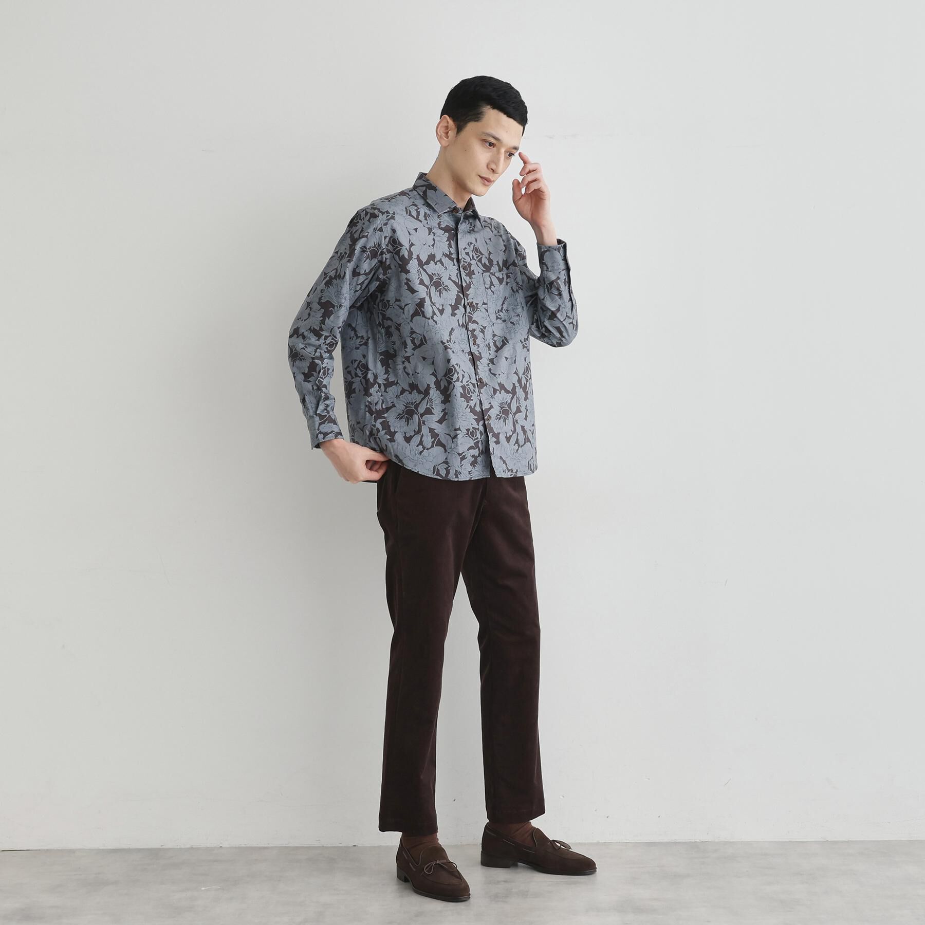 TAKEO KIKUCHI「【LIMITED】フラワープリント長袖シャツ」|シャツ・ブラウス|