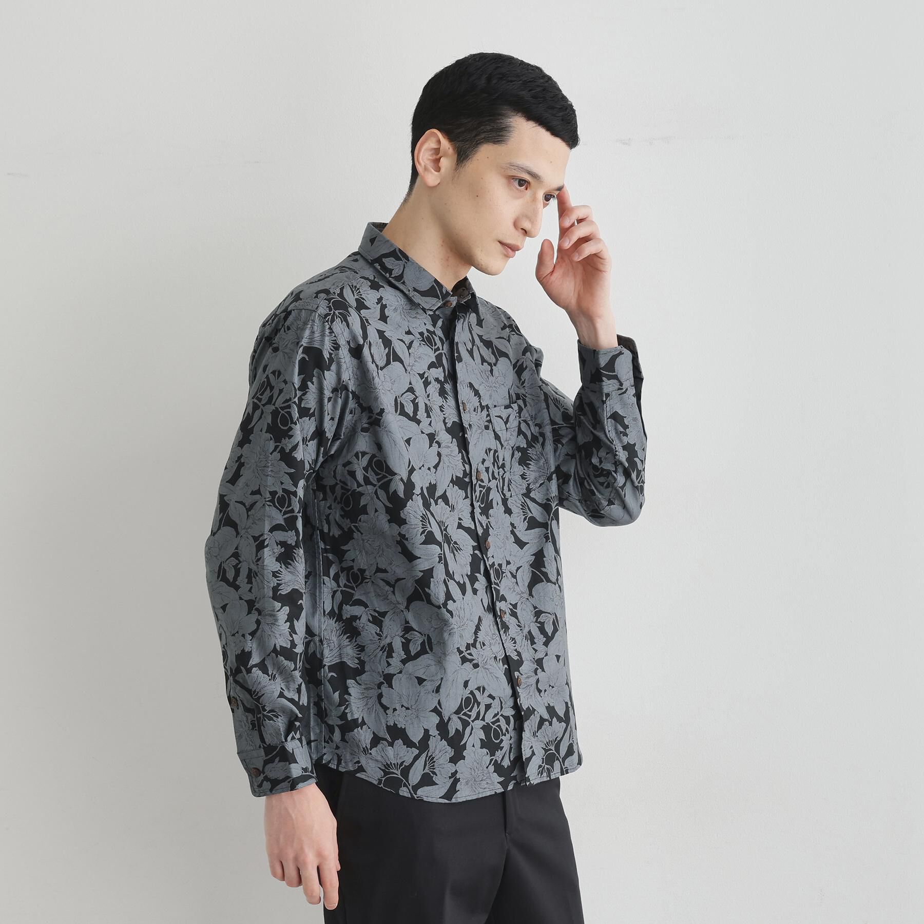 TAKEO KIKUCHI「【LIMITED】フラワープリント長袖シャツ」|シャツ・ブラウス|