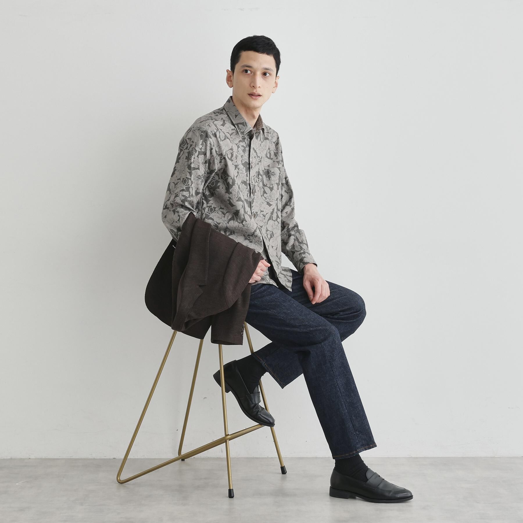 TAKEO KIKUCHI「【LIMITED】フラワープリント長袖シャツ」|シャツ・ブラウス|