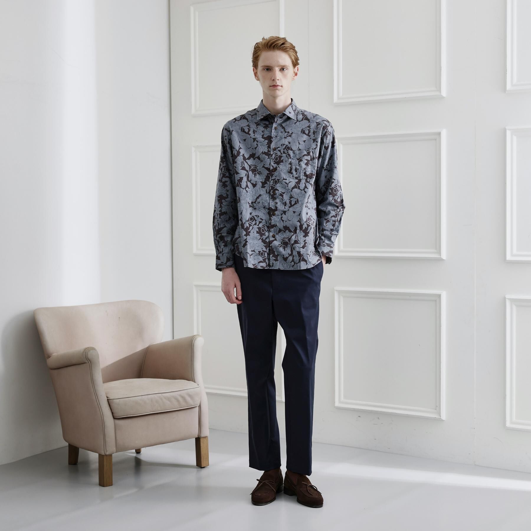 TAKEO KIKUCHI「【LIMITED】フラワープリント長袖シャツ」|シャツ・ブラウス|