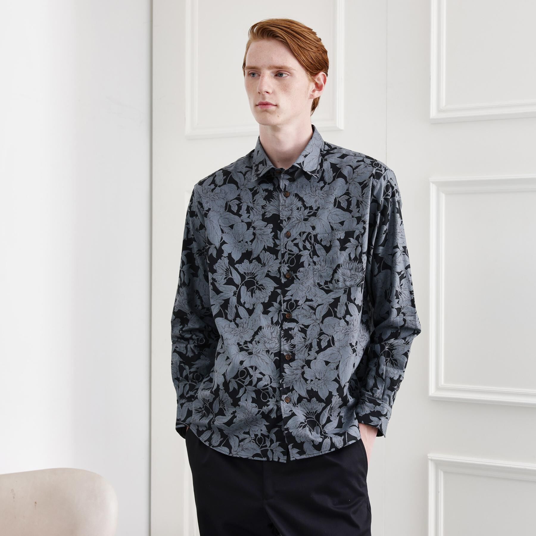 TAKEO KIKUCHI「【LIMITED】フラワープリント長袖シャツ」|シャツ・ブラウス|