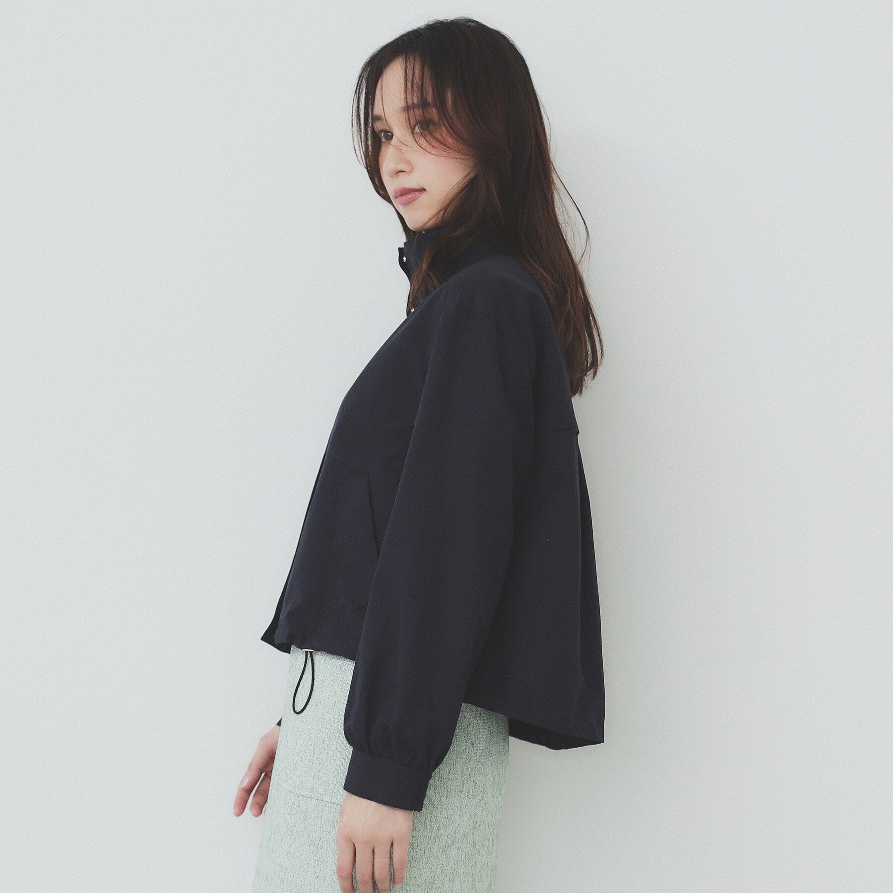 index「撥水スタンドカラーショートブルゾン【洗濯機洗い可】」|ブルゾン・スタジャン|