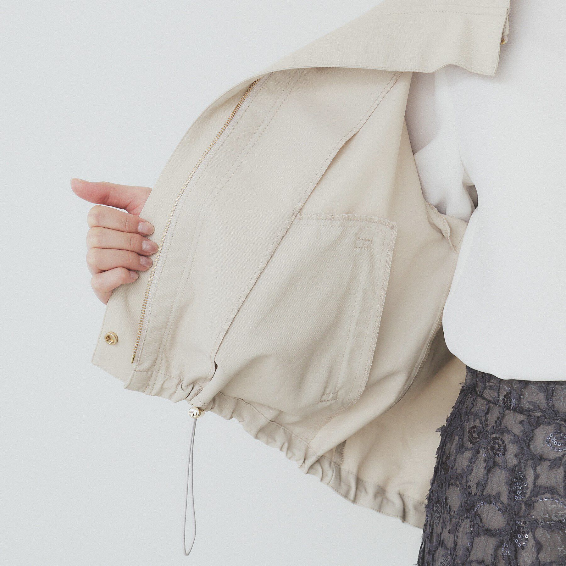 index「撥水スタンドカラーショートブルゾン【洗濯機洗い可】」|ブルゾン・スタジャン|