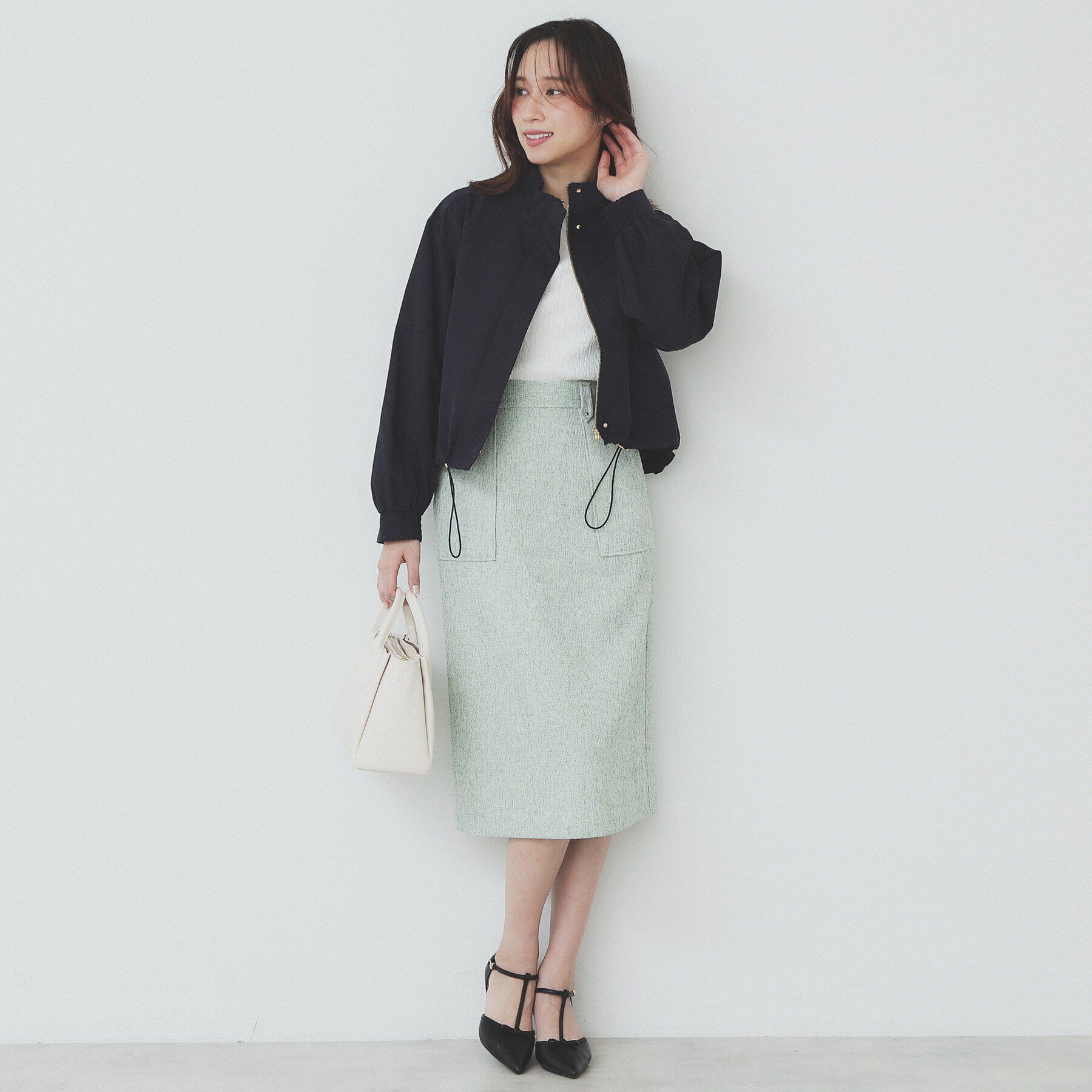 index「撥水スタンドカラーショートブルゾン【洗濯機洗い可】」|ブルゾン・スタジャン|