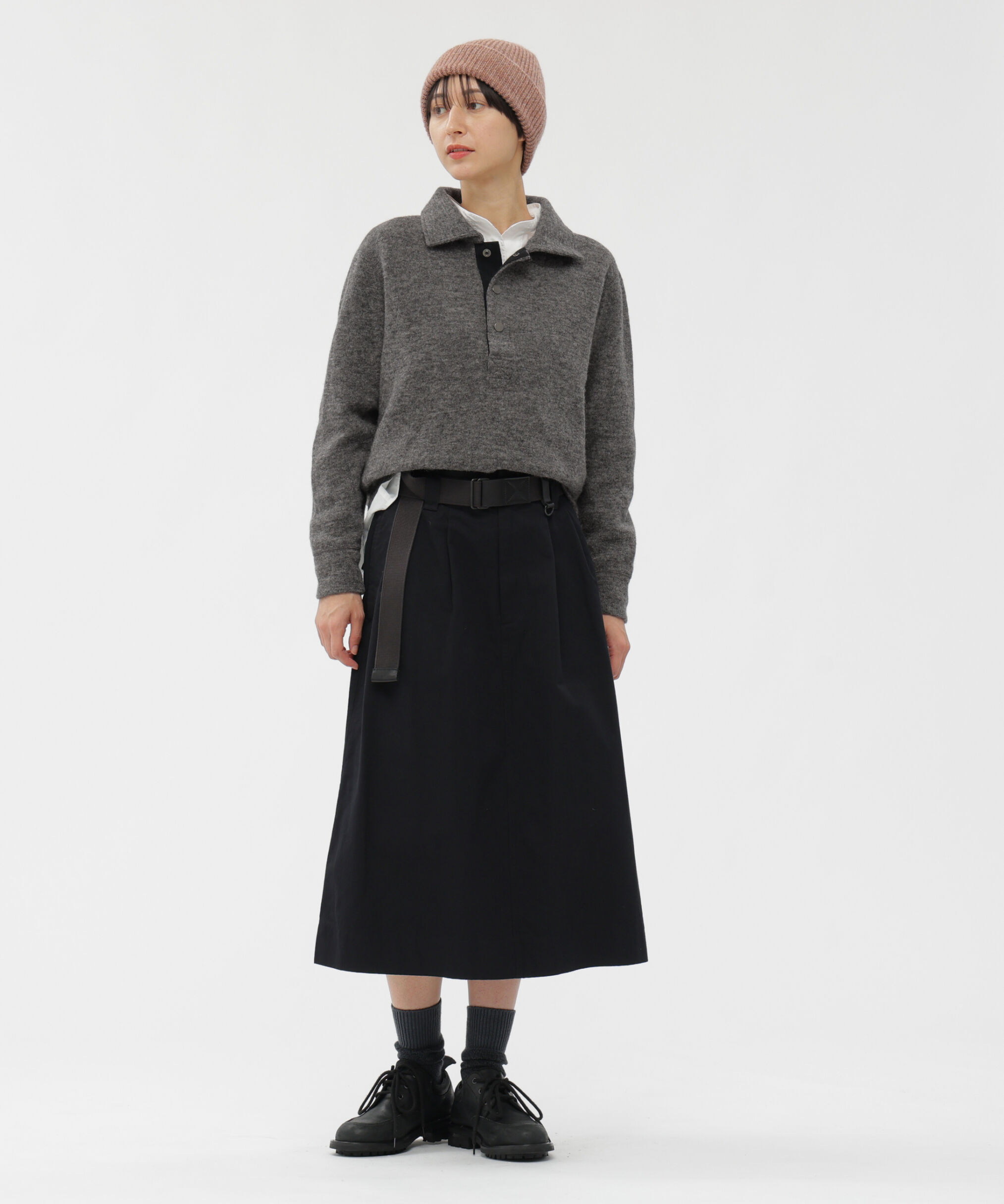 MHL.「WOOL COTTON RIB TOP」|Tシャツ・カットソー|