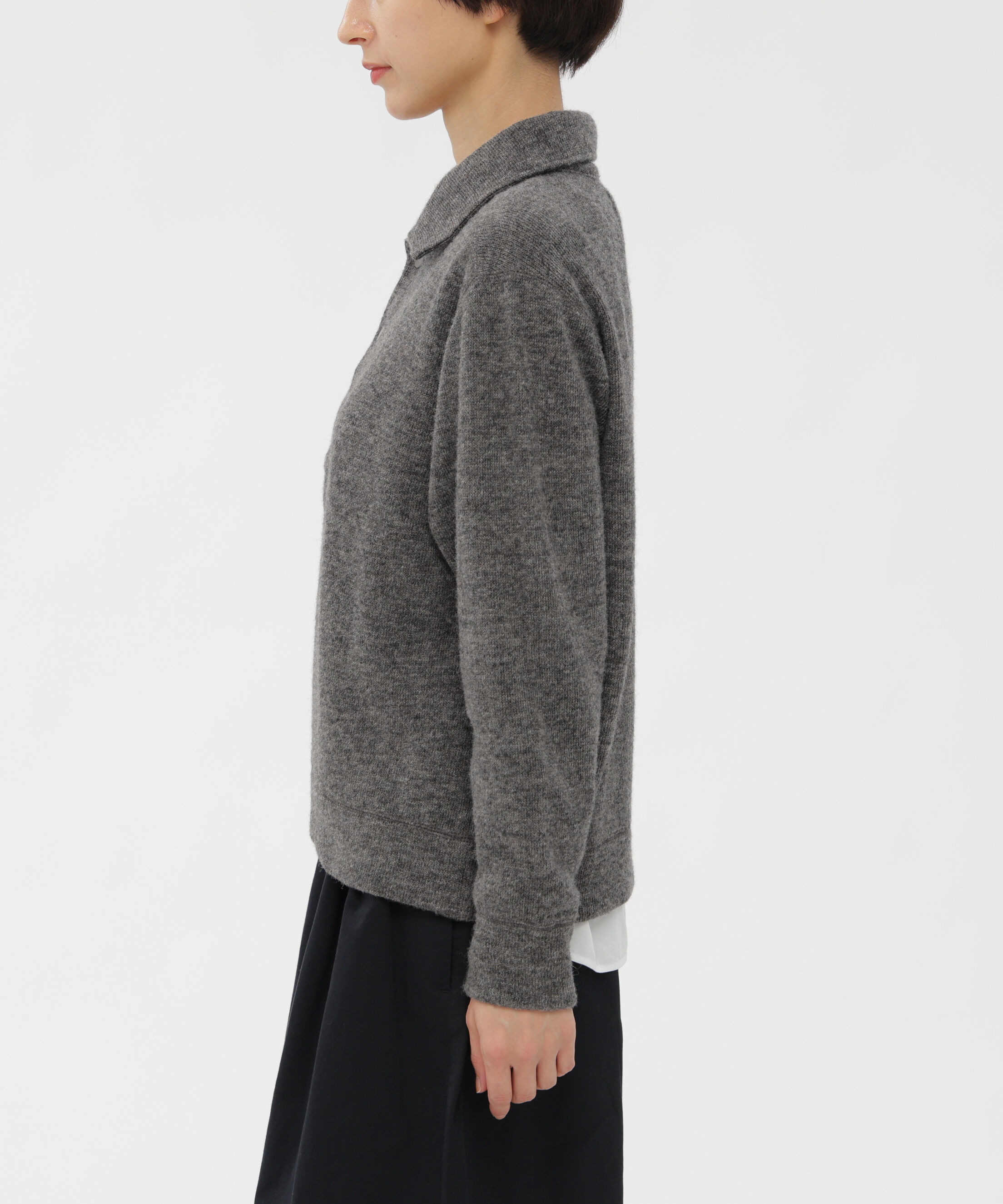 MHL.「WOOL COTTON RIB TOP」|Tシャツ・カットソー|