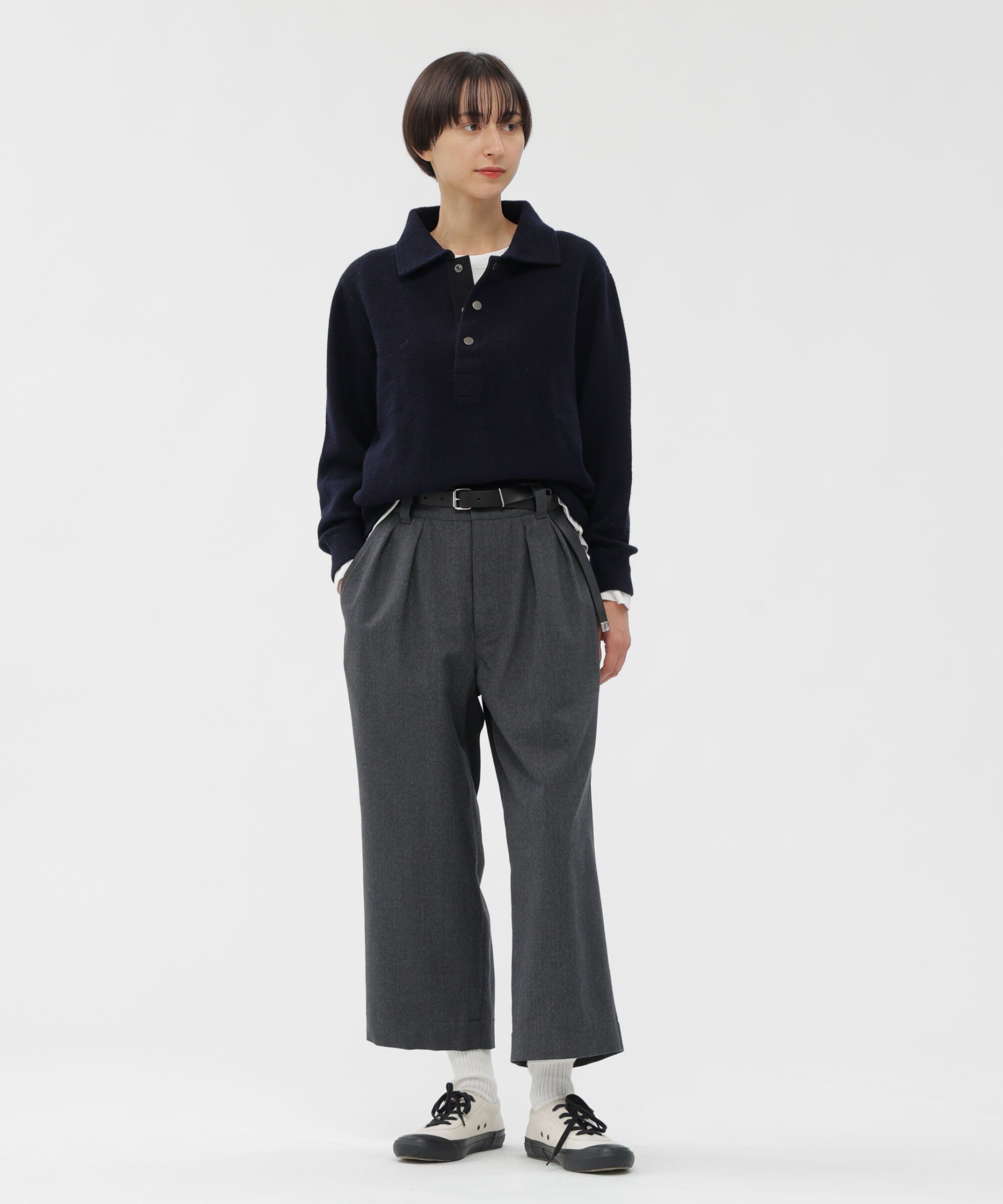 MHL.「WOOL COTTON RIB TOP」|Tシャツ・カットソー|