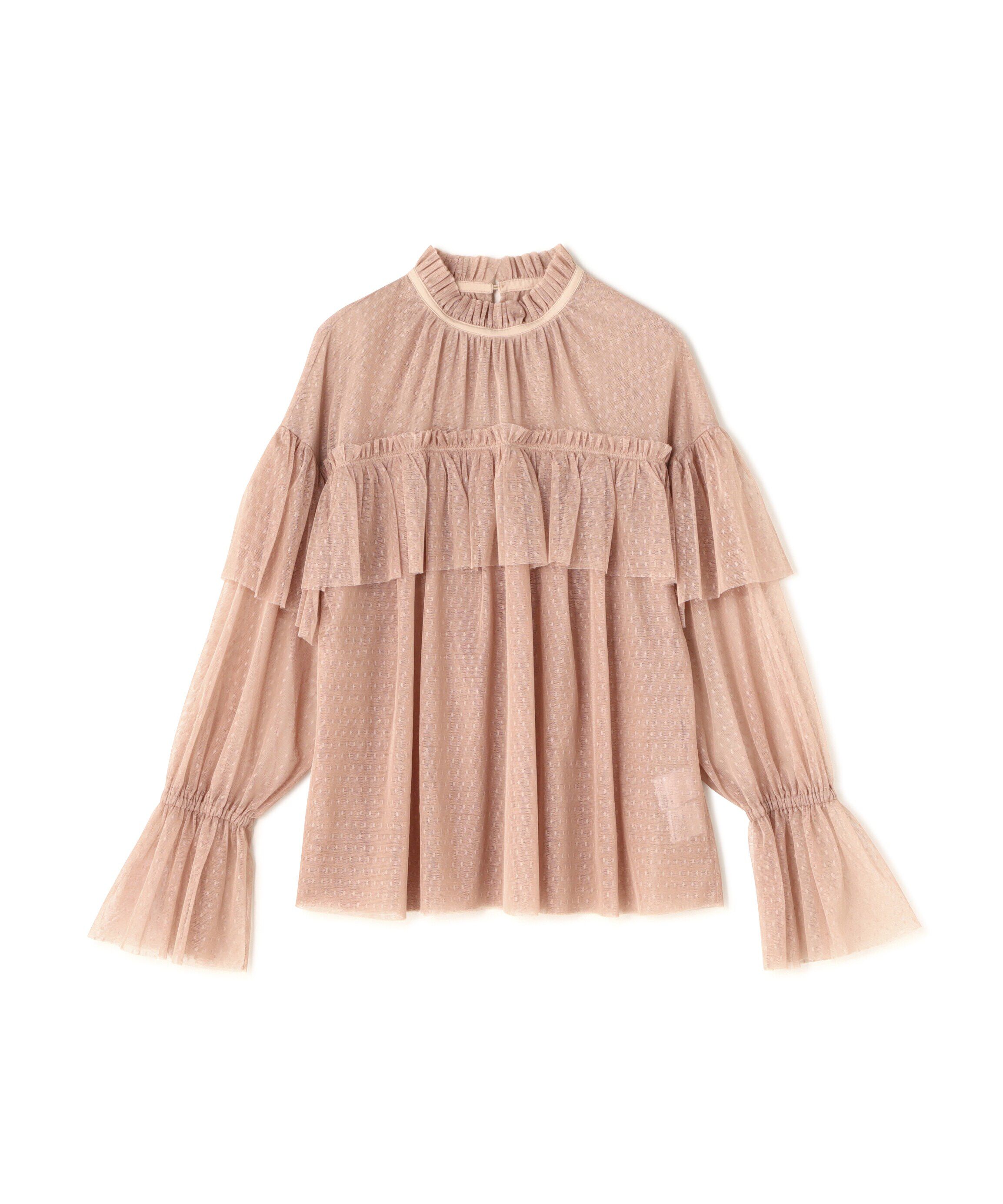  「チュールドットフリルブラウス」|シャツ・ブラウス|