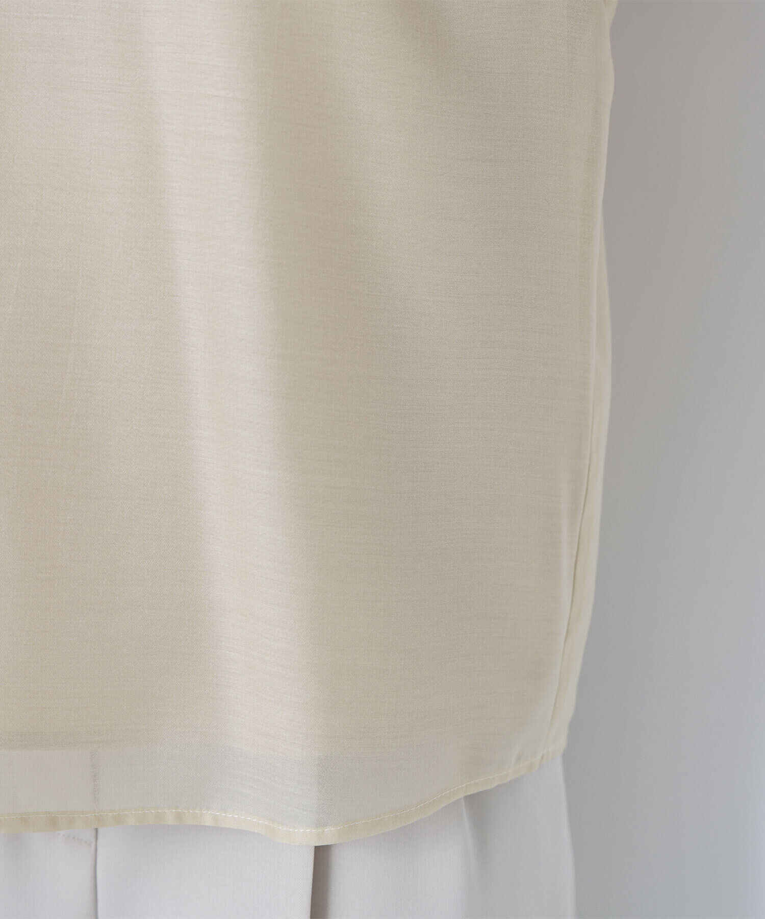  「シャーリングネックフリルブラウス」|シャツ・ブラウス|