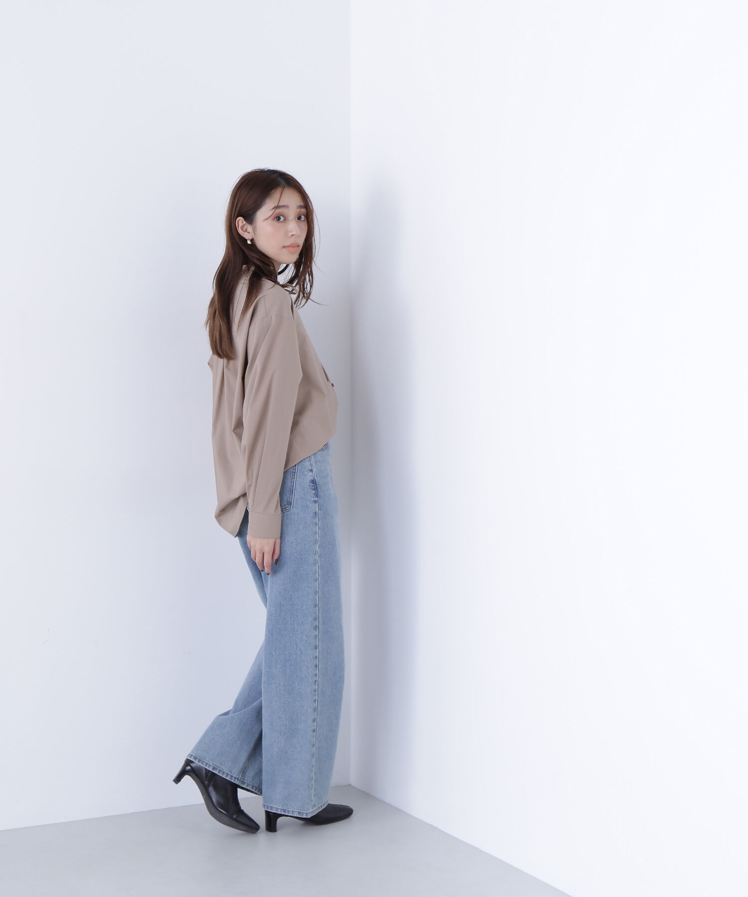  「フリルネックスキッパーブラウス」|シャツ・ブラウス|