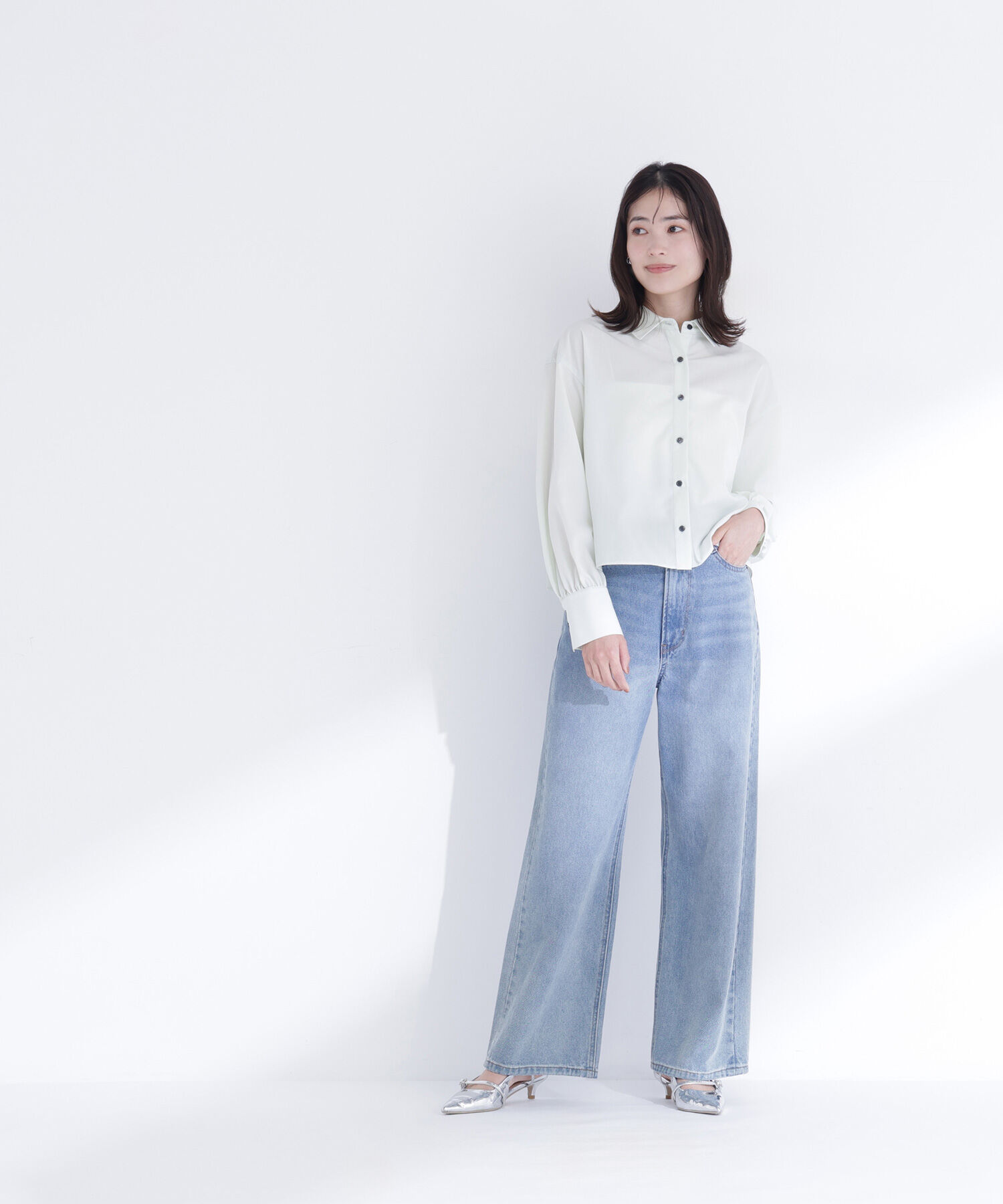  「バックプリーツデザインシャツ」|シャツ・ブラウス|