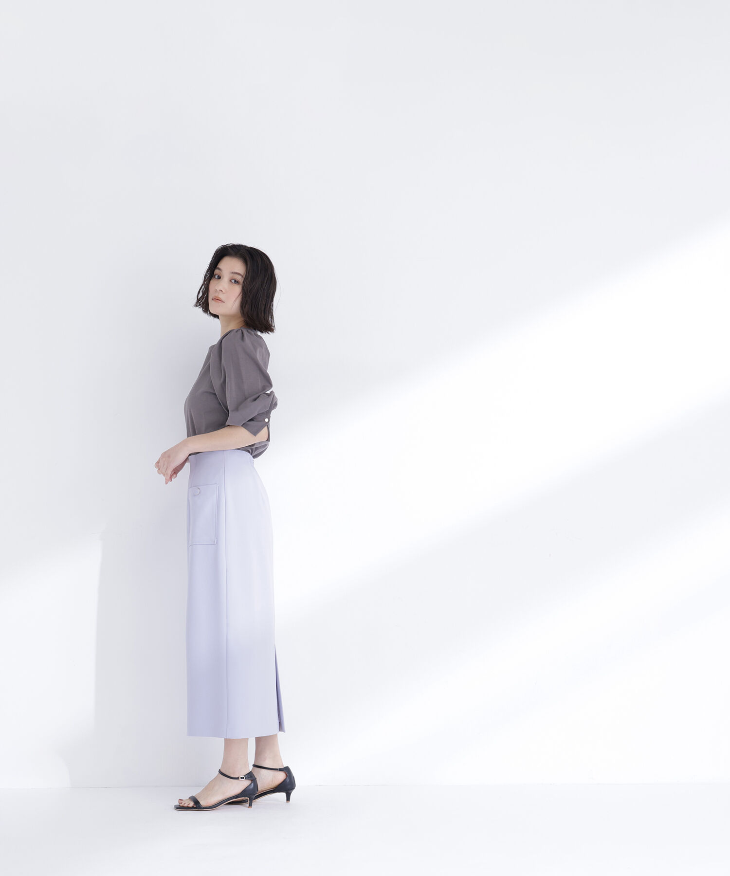  「パフスリーブカットソートップス」|Tシャツ・カットソー|