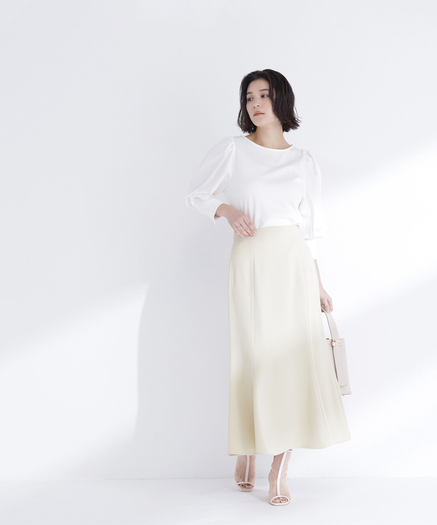  「パフスリーブカットソートップス」|Tシャツ・カットソー|