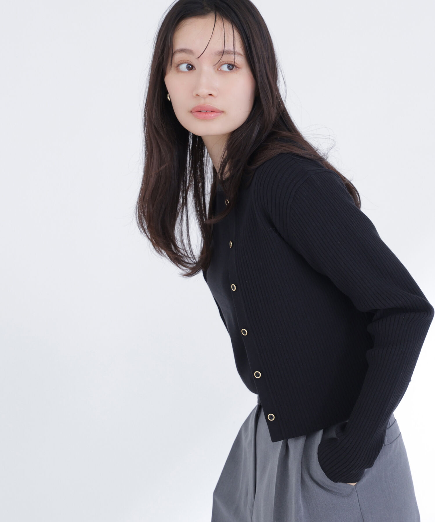  「シアーラインニットアンサンブル」|ニット・セーター|