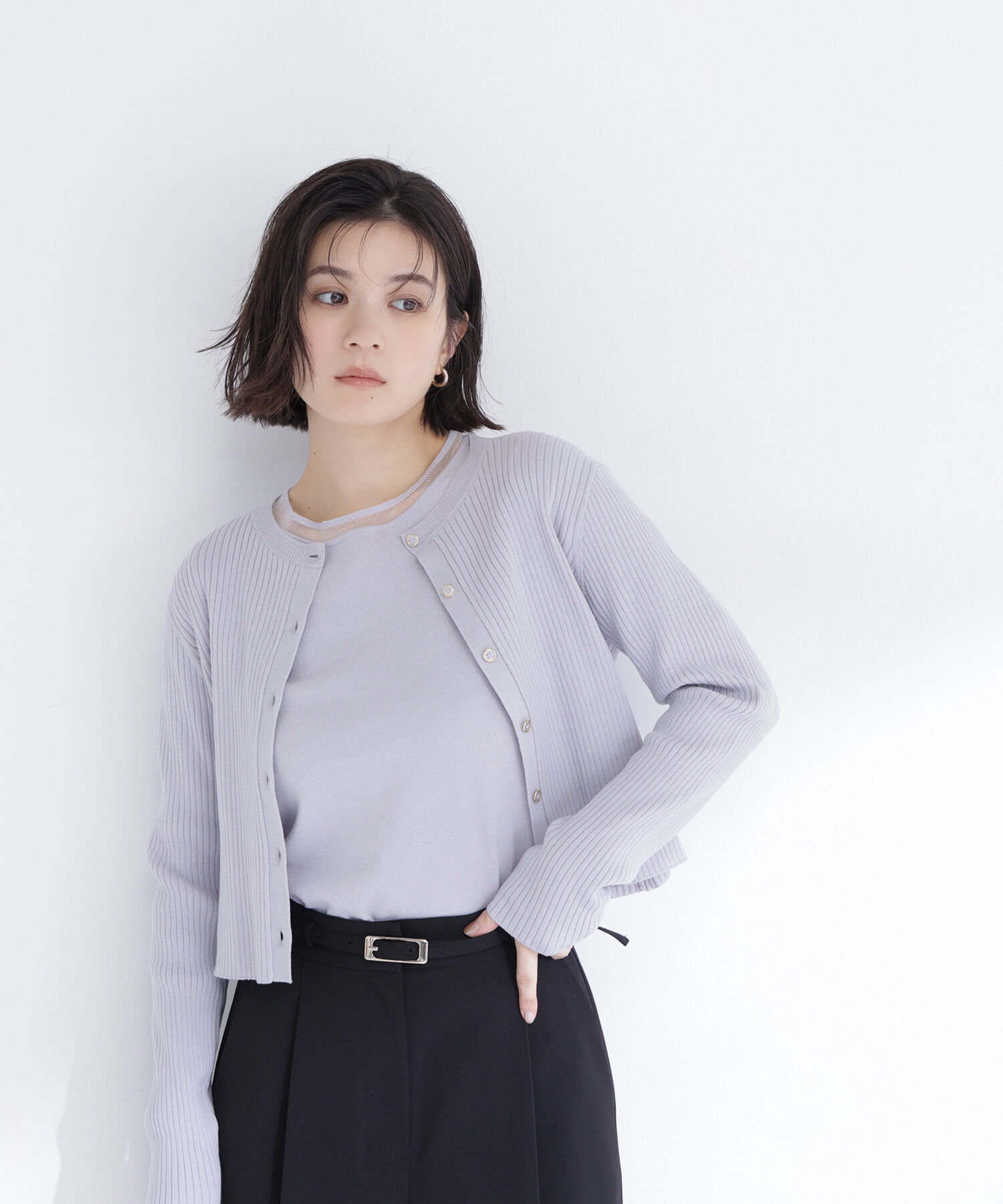  「シアーラインニットアンサンブル」|ニット・セーター|