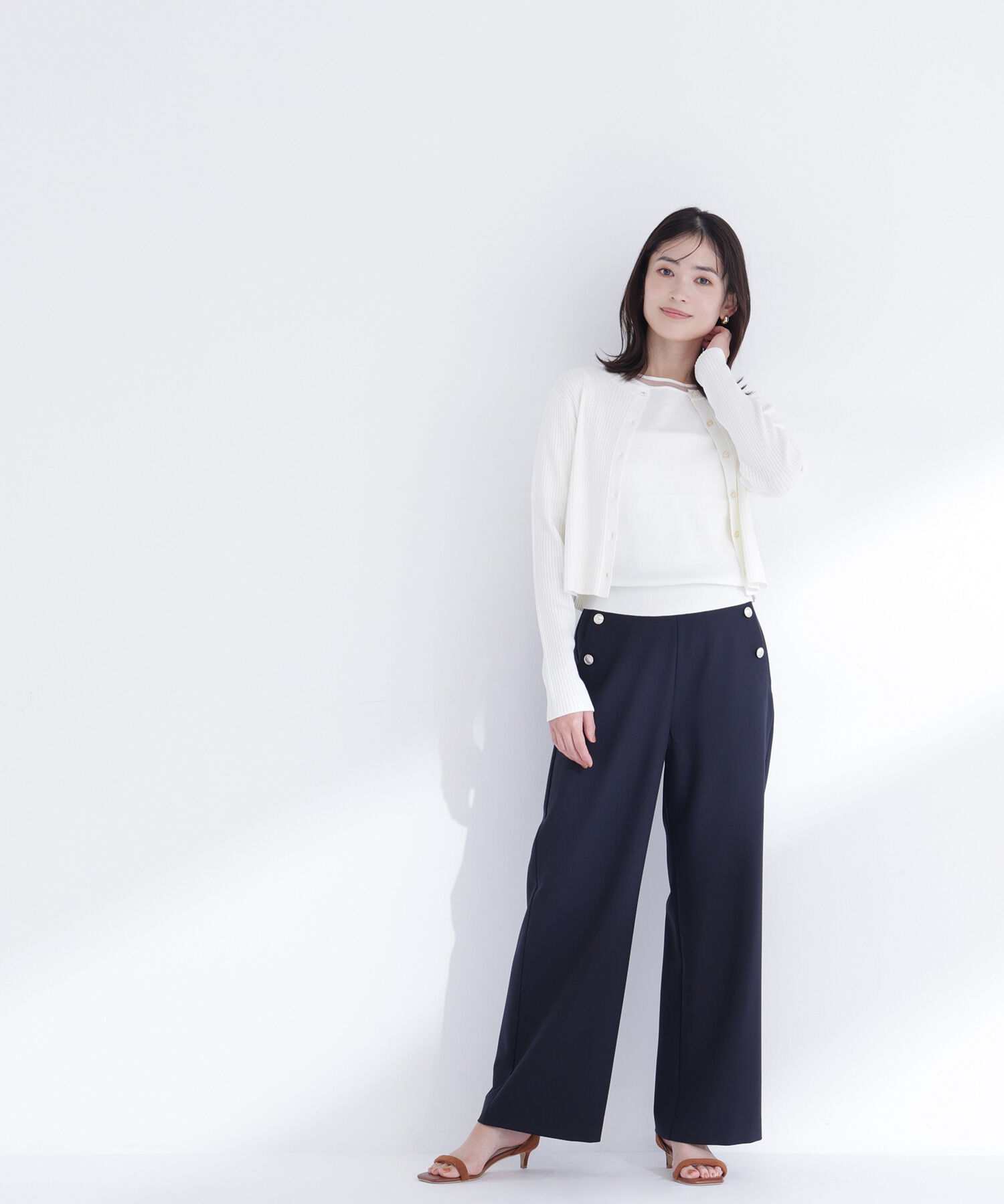  「シアーラインニットアンサンブル」|ニット・セーター|