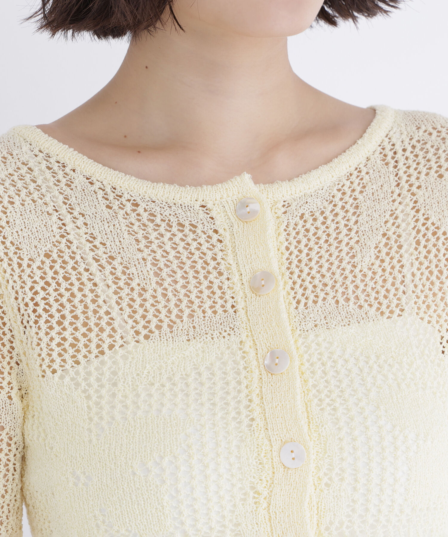  「フラワーレースペプラムニット」|ニット・セーター|