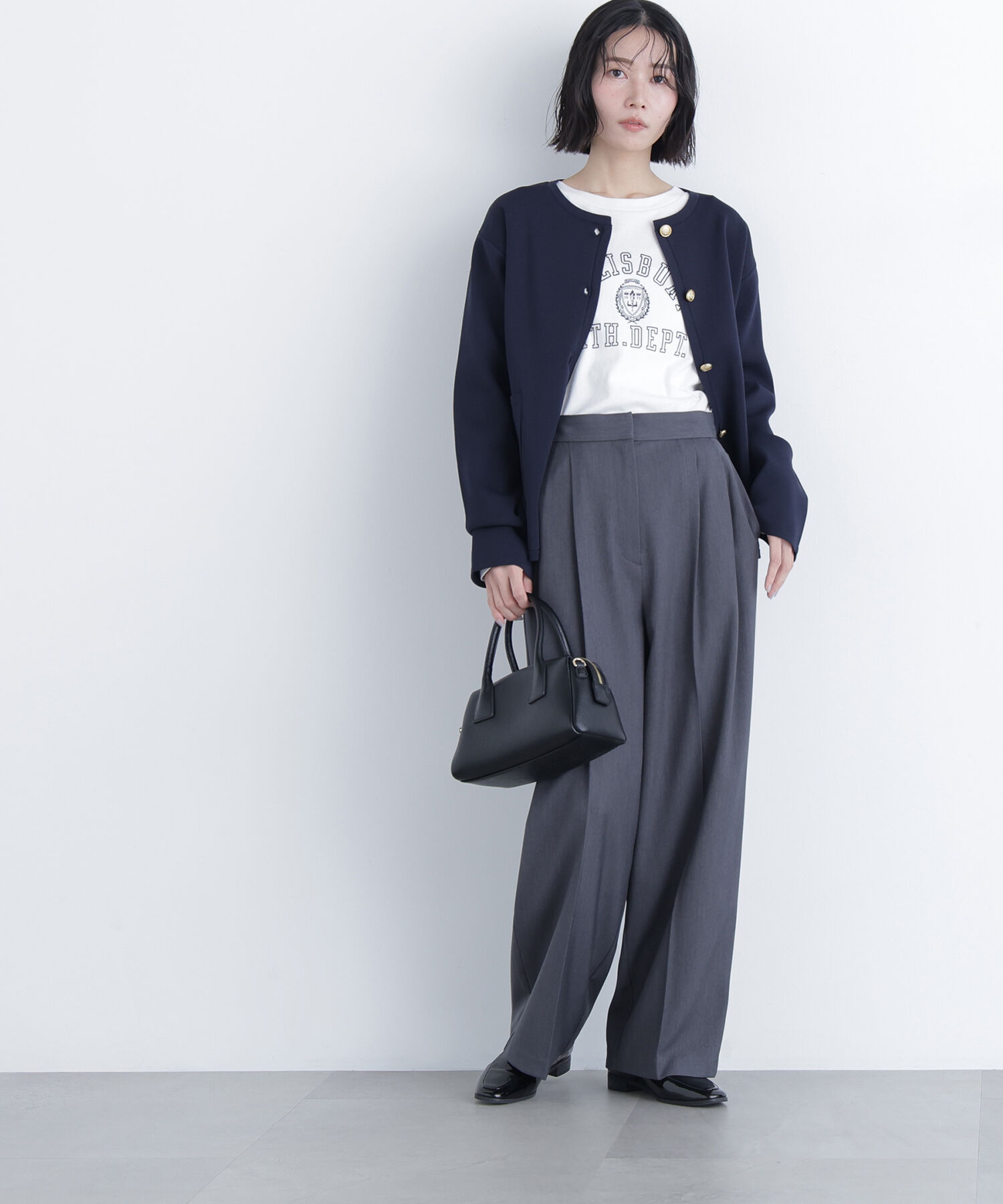  「〈N.〉ゴールドボタンニットカーディガン」|ニット・セーター|