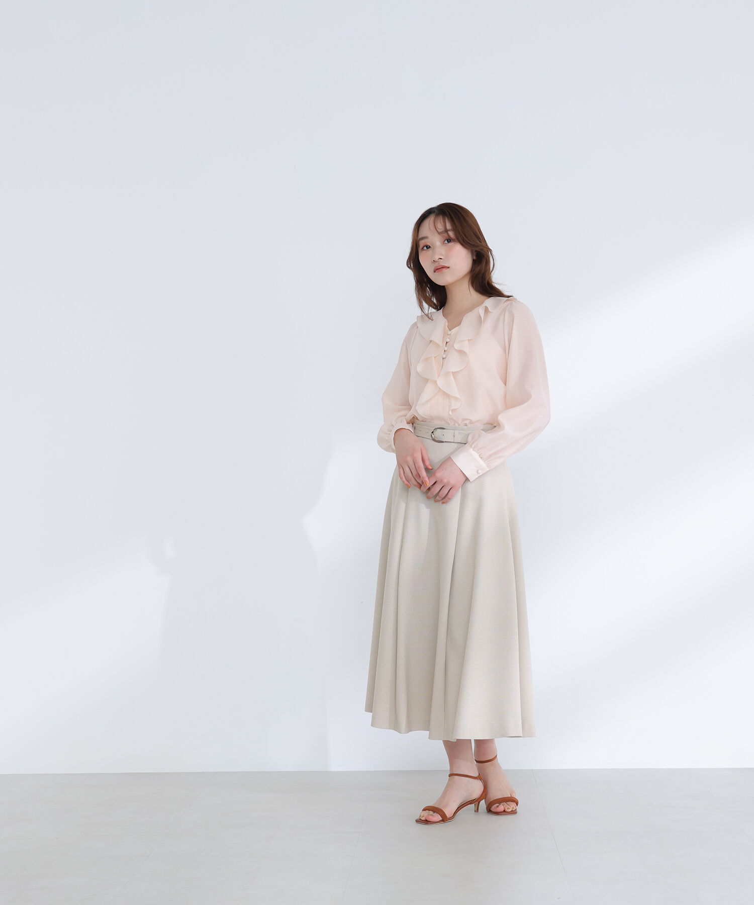  「フロントフリルブラウス」|シャツ・ブラウス|