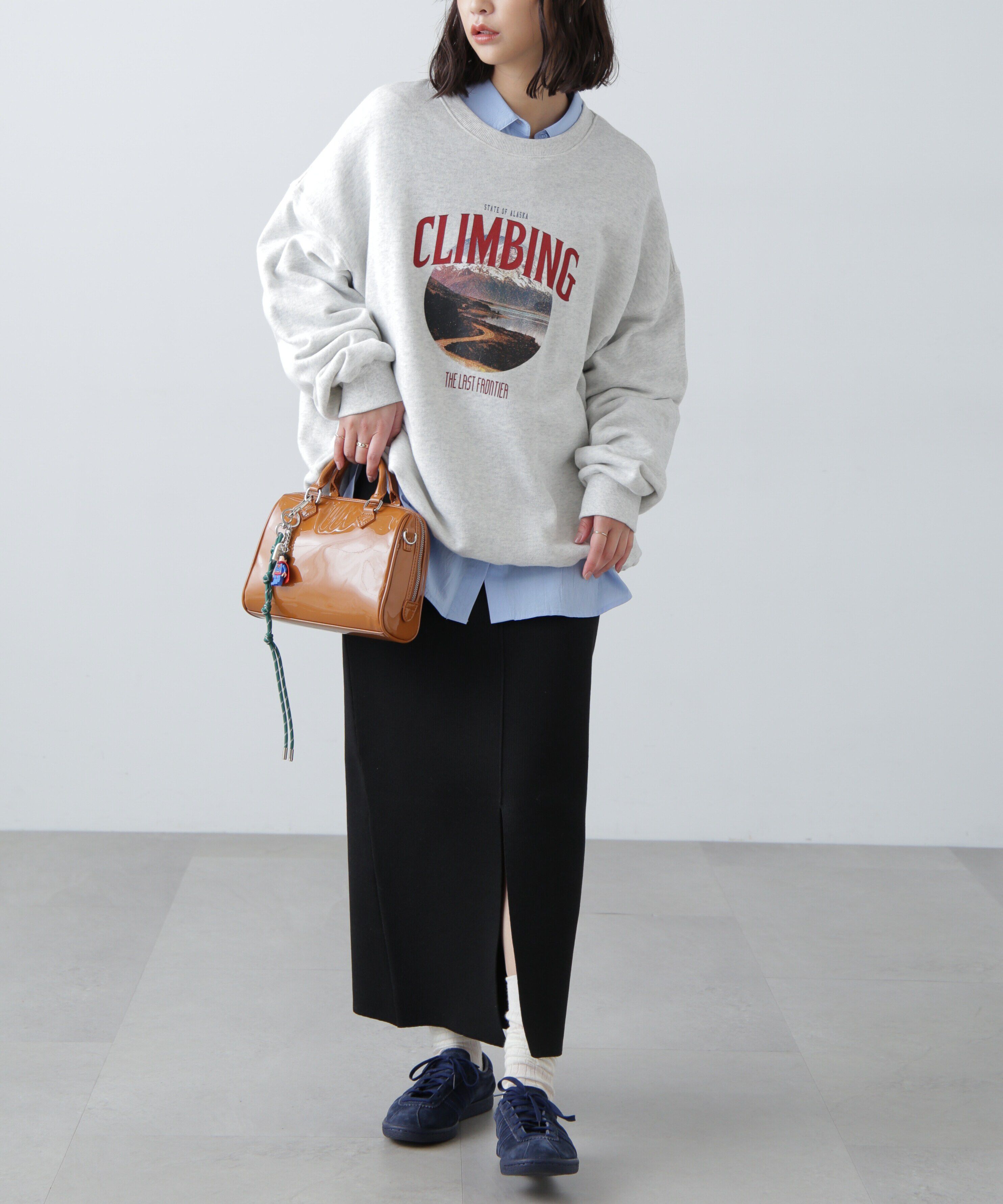  「マウンテンプリントビッグスウェット」|Tシャツ・カットソー|