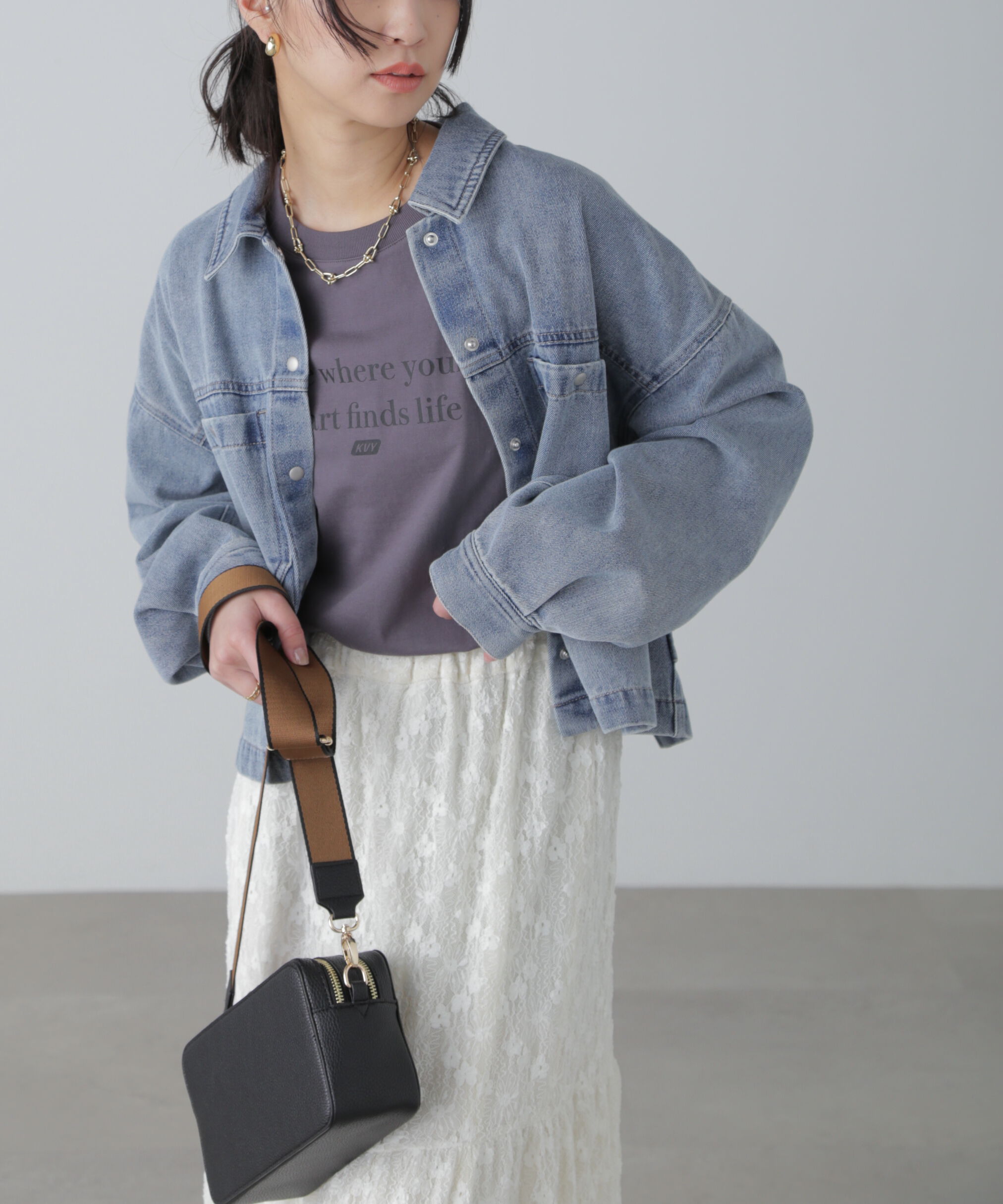  「フロントポケットショートシャツブルゾン」|ブルゾン・スタジャン|ハイブリーチ3