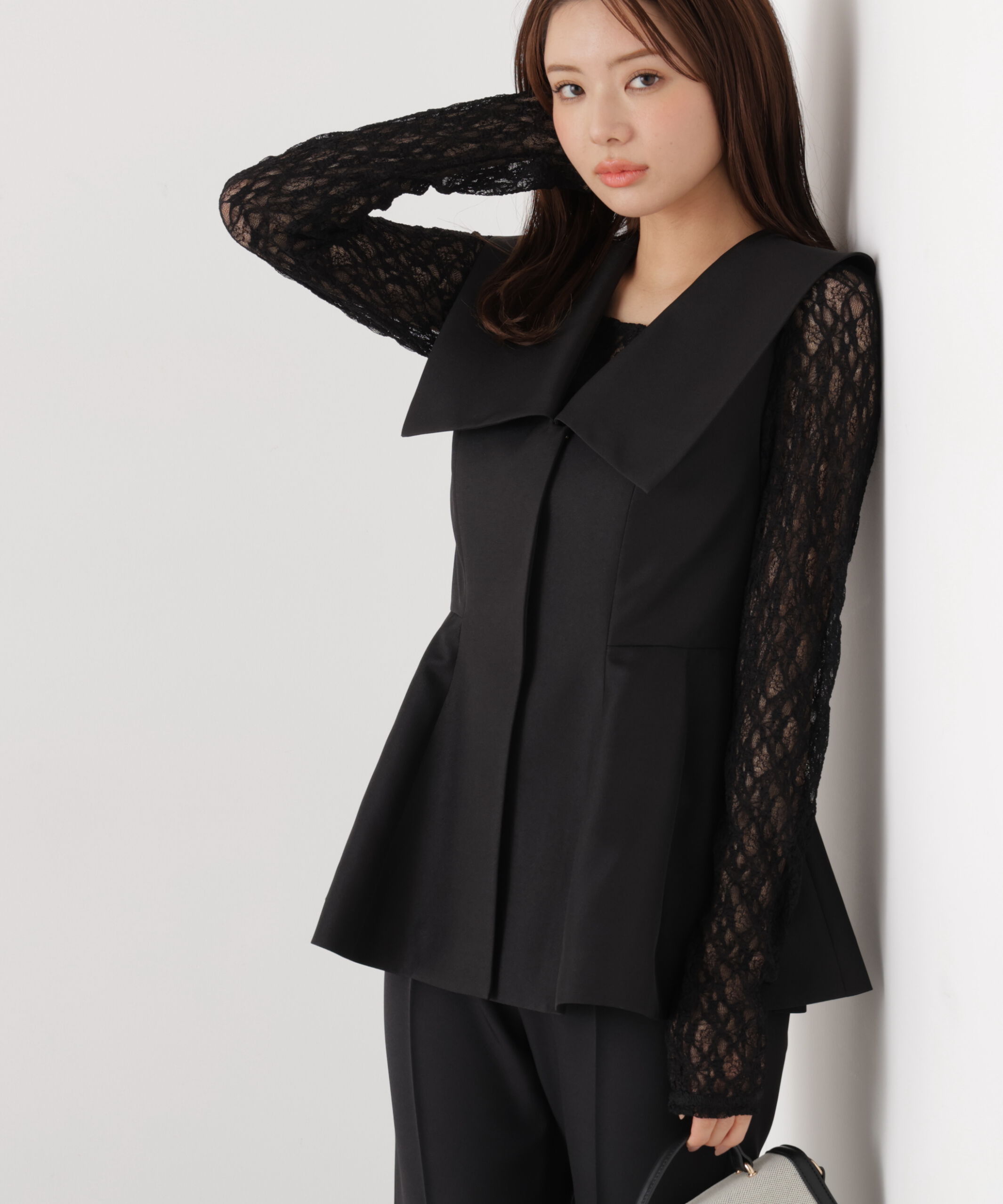 PROPORTION BODY DRESSING「〈a/mie〉ビッグカラージレ　26SS」|ブルゾン・スタジャン|