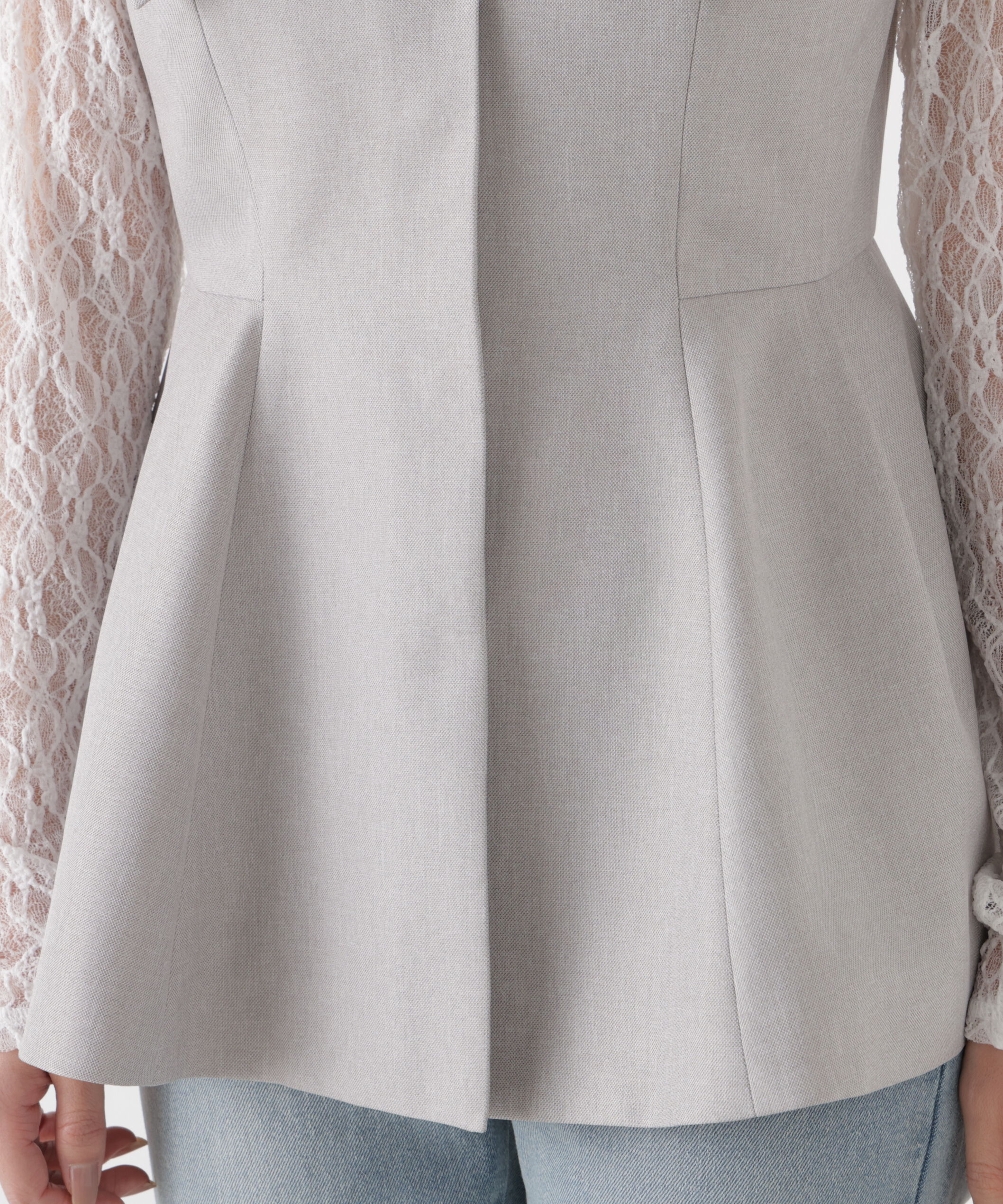 PROPORTION BODY DRESSING「〈a/mie〉ビッグカラージレ　26SS」|ブルゾン・スタジャン|