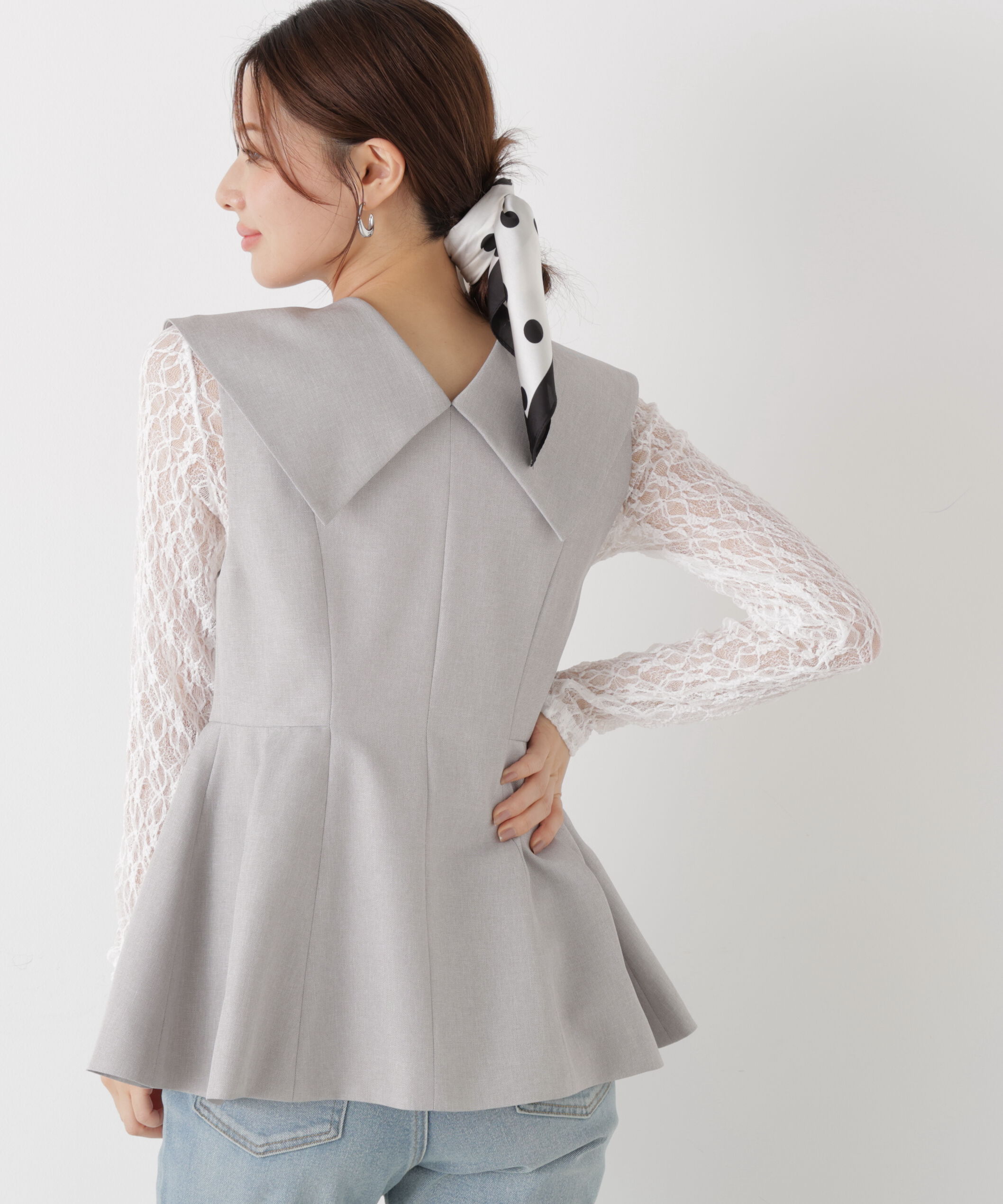 PROPORTION BODY DRESSING「〈a/mie〉ビッグカラージレ　26SS」|ブルゾン・スタジャン|