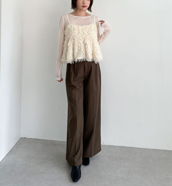 archives「カットフェザービスチェ&times;シアーカットＴＯＰＳＳＥＴ」|カーディガン|