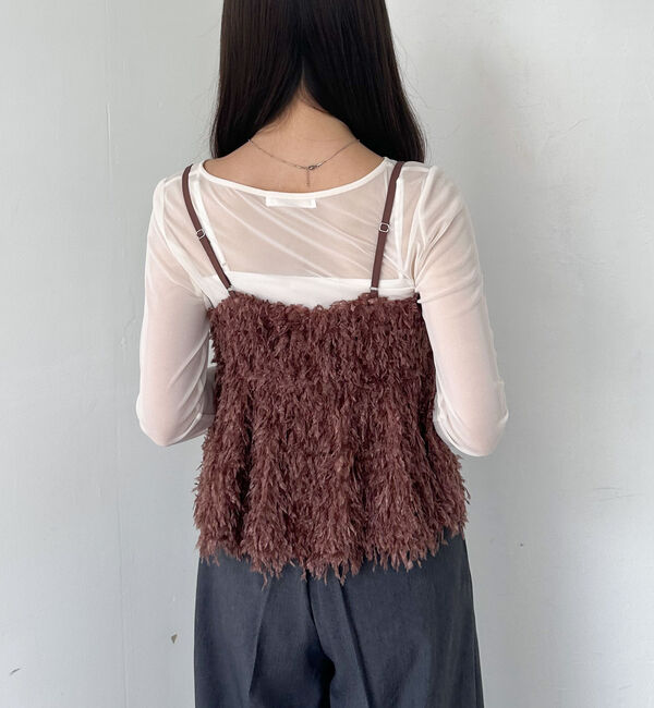 archives「カットフェザービスチェ&times;シアーカットＴＯＰＳＳＥＴ」|カーディガン|