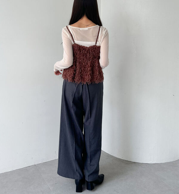 archives「カットフェザービスチェ&times;シアーカットＴＯＰＳＳＥＴ」|カーディガン|