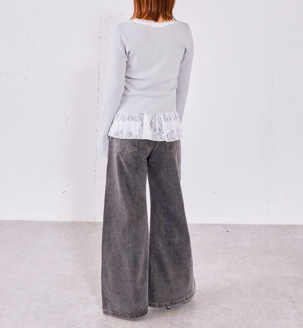 archives「レイヤードレースＴＯＰＳ&times;ニットカーディガンＳＥＴ」|カーディガン|