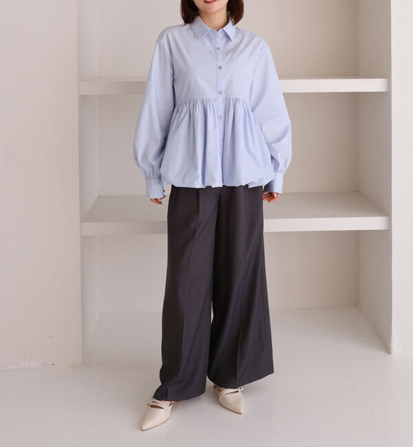 archives「【ＯＮかわ】バルーンペプラムシャツ」|シャツ・ブラウス|