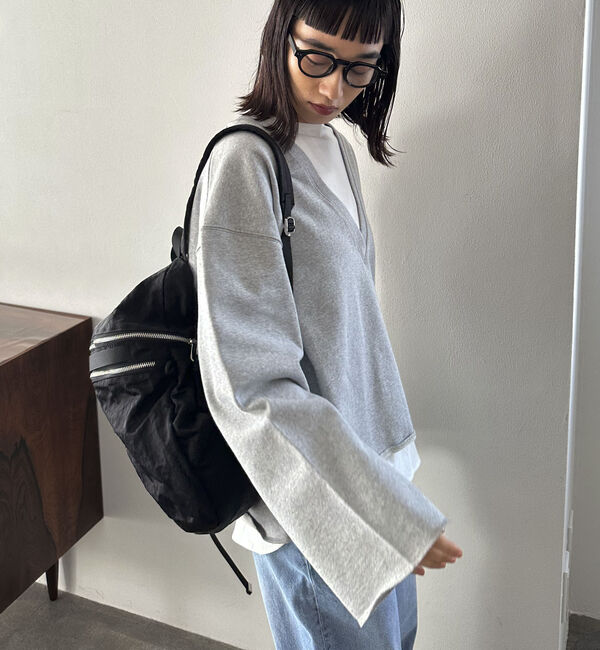 Doux archives「ＵＳコットンロンＴｅｅレイヤードスウェット」|カーディガン|