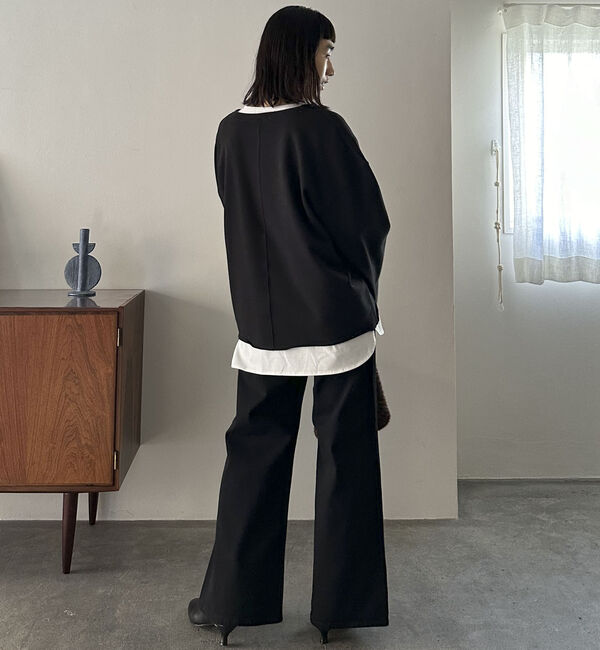 Doux archives「ＵＳコットンロンＴｅｅレイヤードスウェット」|カーディガン|