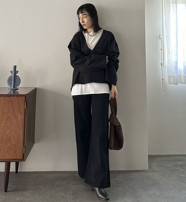 Doux archives「ＵＳコットンロンＴｅｅレイヤードスウェット」|カーディガン|