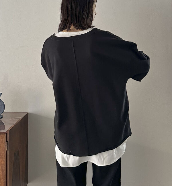 Doux archives「ＵＳコットンロンＴｅｅレイヤードスウェット」|カーディガン|