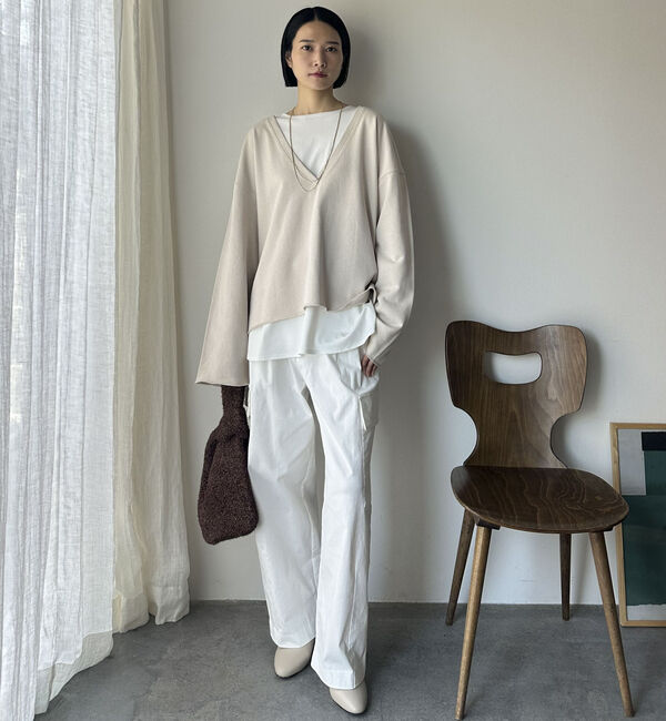 Doux archives「ＵＳコットンロンＴｅｅレイヤードスウェット」|カーディガン|