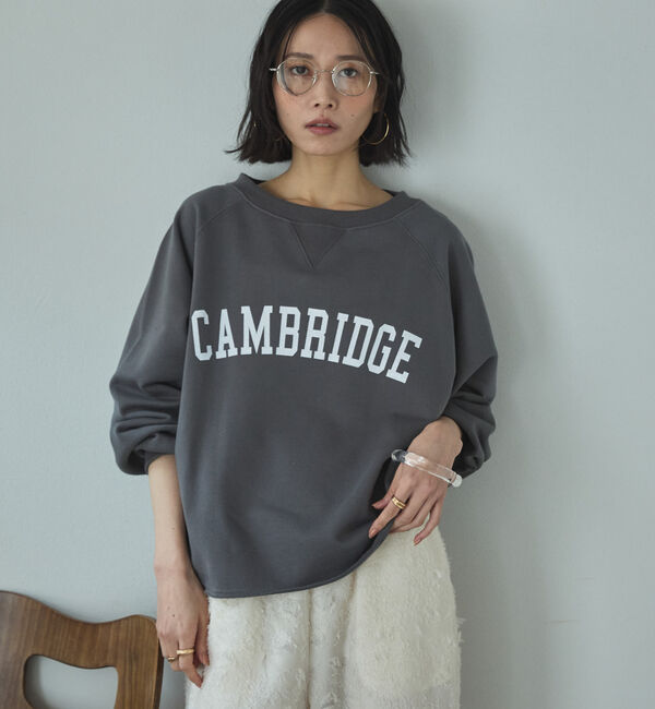 Doux archives「カレッジロゴスウェット」|Tシャツ・カットソー|CHARCOAL GRAY