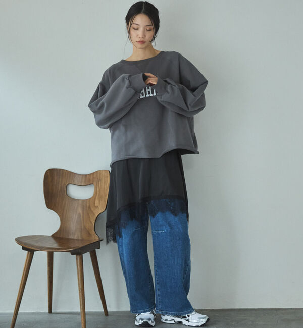 Doux archives「カレッジロゴスウェット」|Tシャツ・カットソー|