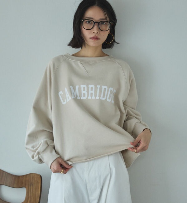 Doux archives「カレッジロゴスウェット」|Tシャツ・カットソー|BEIGE