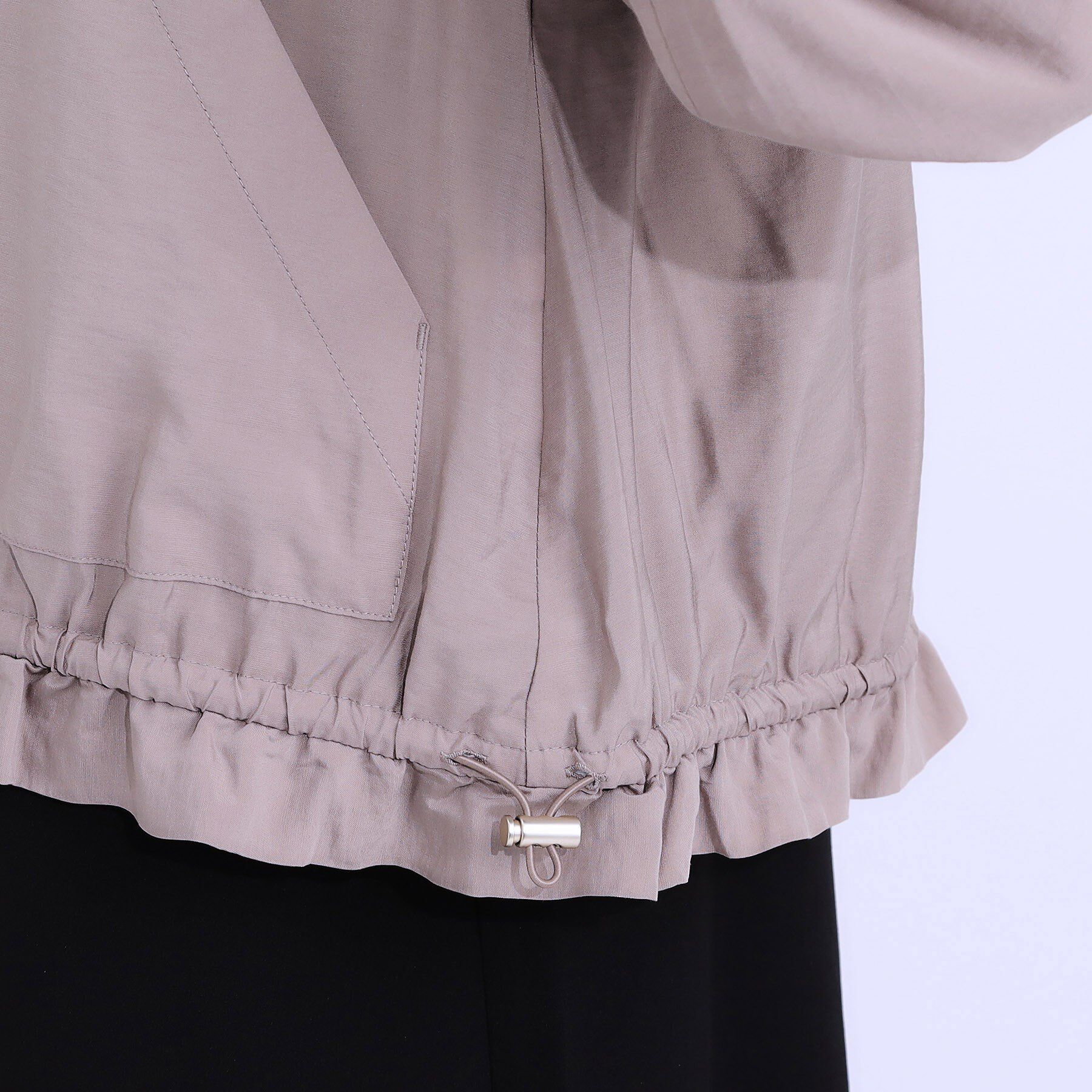 SHOO･LA･RUE「【S-LL】大人のシアー感が魅力 ドロストブルゾン」|ブルゾン・スタジャン|